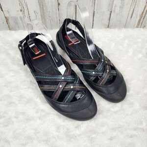 Ecco Leather Flawless Sandals Black Size Euro 40 US 9-9.5